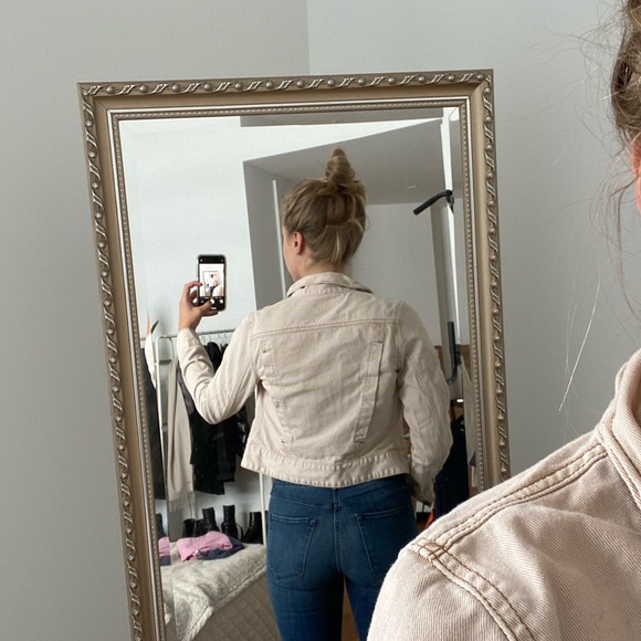 Light Pink/Blush Denim Jacket - Picture 3 of 4